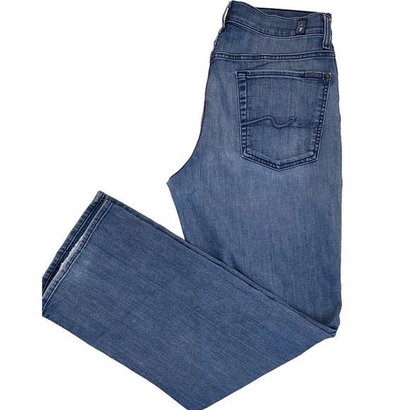 🎉 HP! ❤️ Men’s 7FAM Relaxed Fit Stretch Jeans - Picture 9 of 9